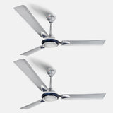 Longway Starlite-1 P2 1200 mm/48 inch Ultra High Speed 3 Blade Anti-Dust Decorative Star Rated Ceiling Fan (Pack of 2)