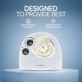 Longway Magma 2000/1000 W Fan Room Heater With ISI Approved ( White)