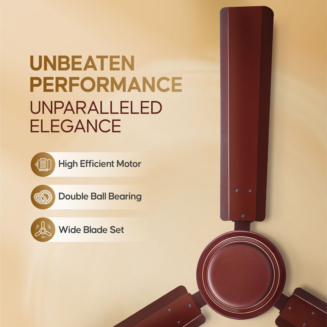 Longway Nexa P1 1200 mm/48 inch Ultra High Speed 3 Blade Anti-Dust Decorative Star Rated Ceiling Fan (Pack of 1)