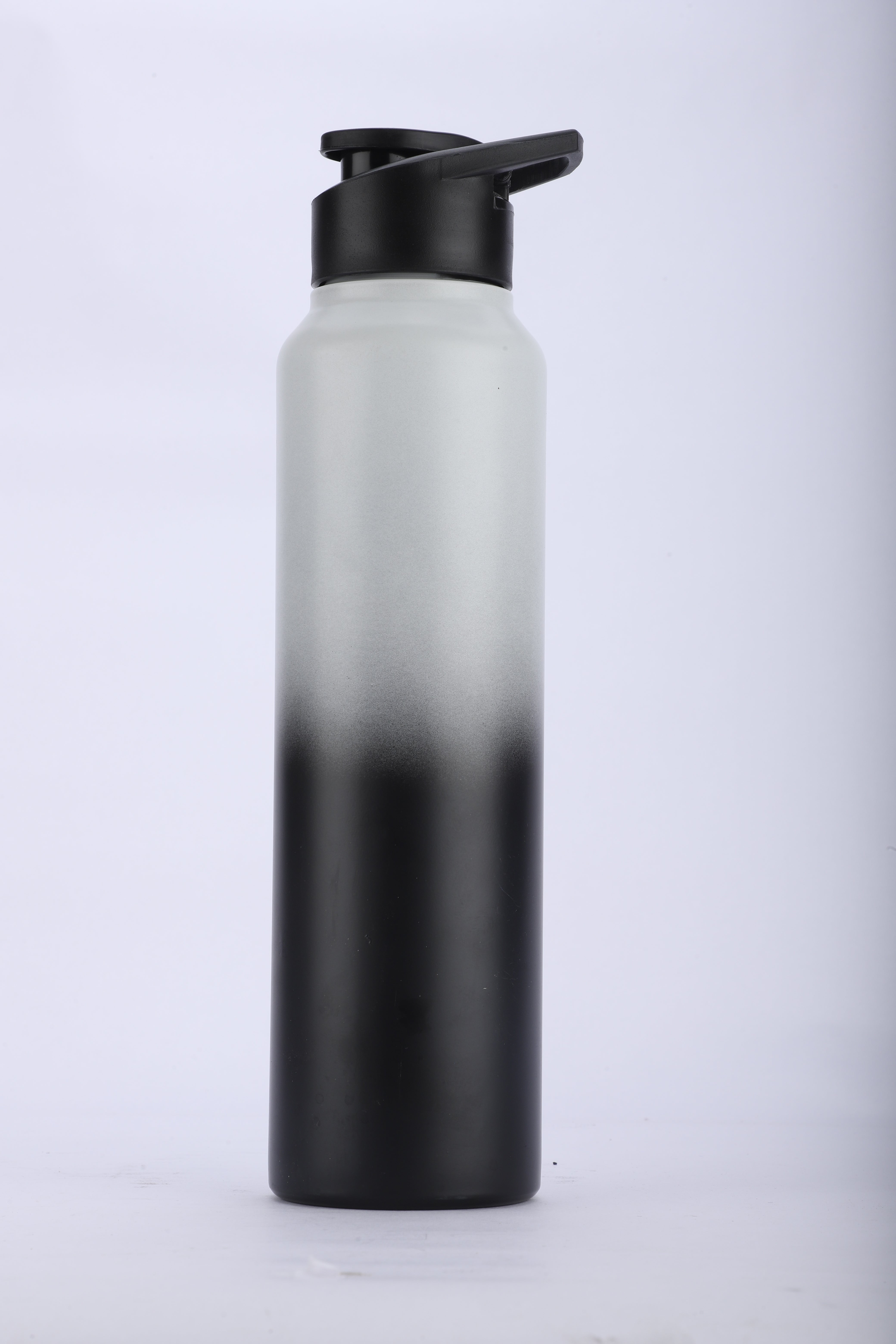 Longway Rush 1 Ltr Stainless Steel Water Bottle | Leak-Proof & Rust-Free Design | Perfect for School, Office, Home, Gym, Travel & Ideal for Men, Women & Kids (1000 ml, Black)