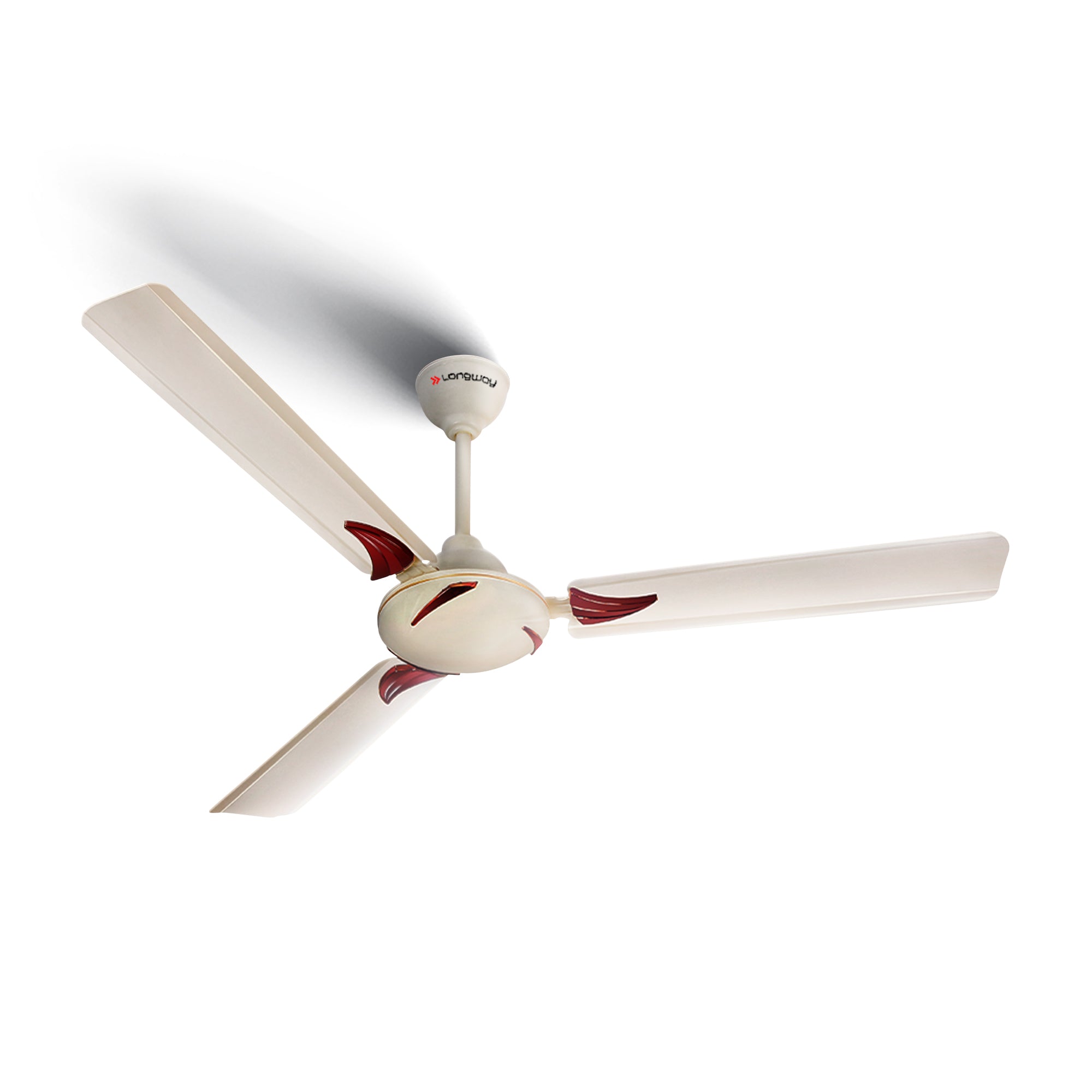 Longway Creta P1 1200 mm/48 inch Ultra High Speed 3 Blade Anti-Dust Decorative Star Rated Ceiling Fan (Pack of 1)