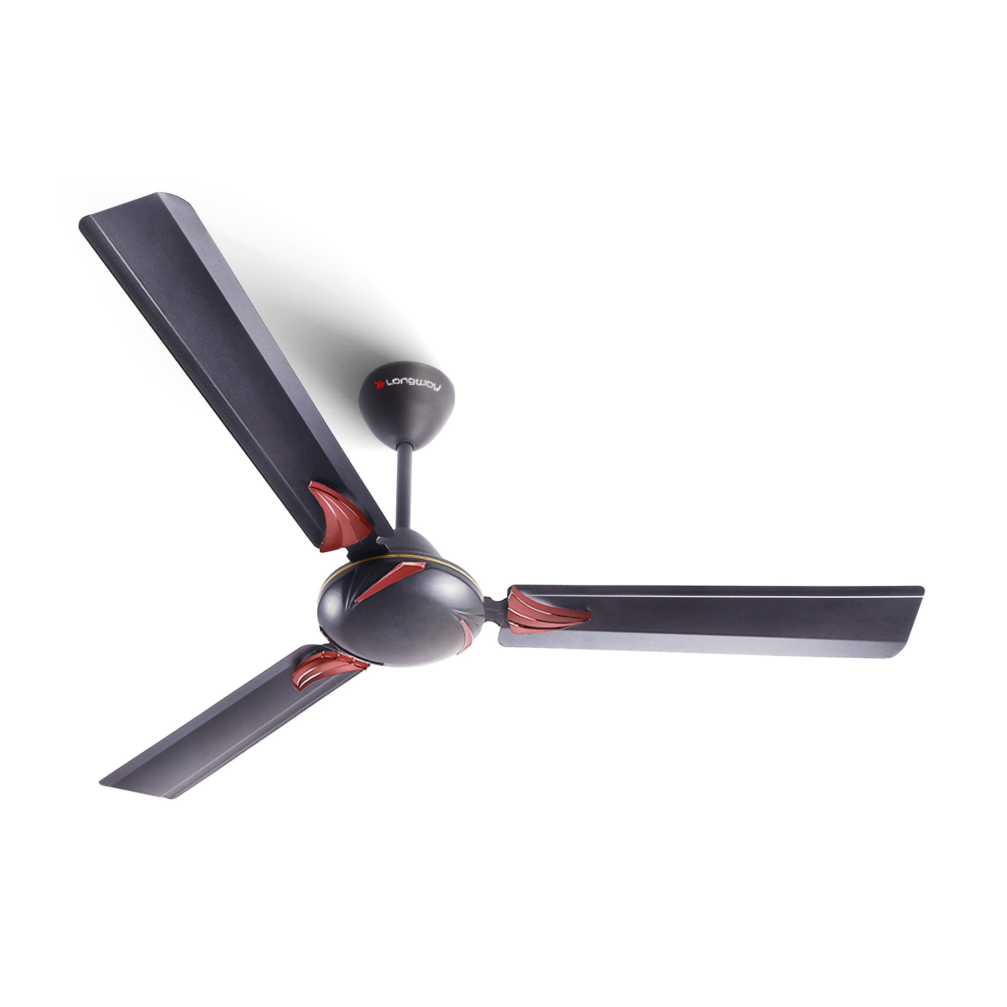 Longway Creta P1 1200 mm/48 inch Ultra High Speed 3 Blade Anti-Dust Decorative Star Rated Ceiling Fan (Pack of 1)
