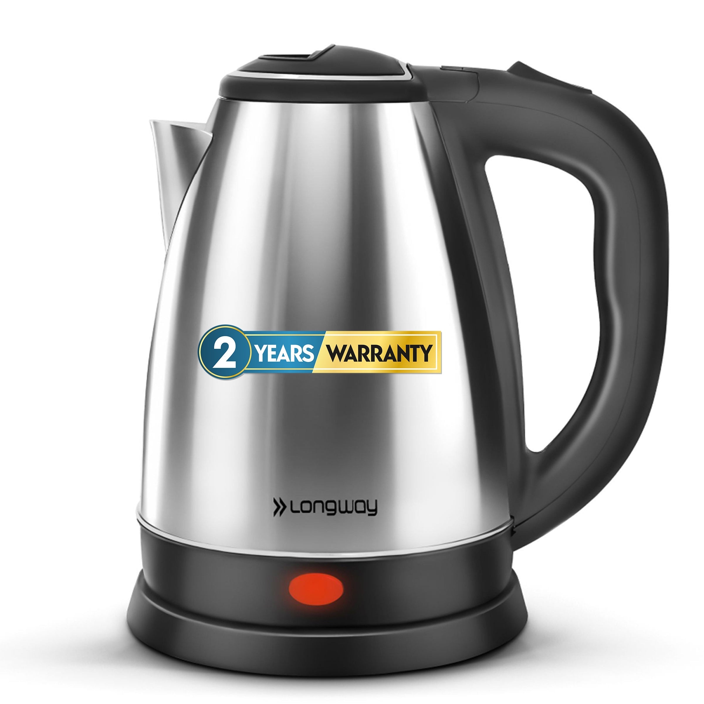 Longway Kestro 1.5 Ltr Electric Kettle with Stainless Steel Body for Boiling, Making Tea, Coffee, Soup, Etc (1500 W, Silver)