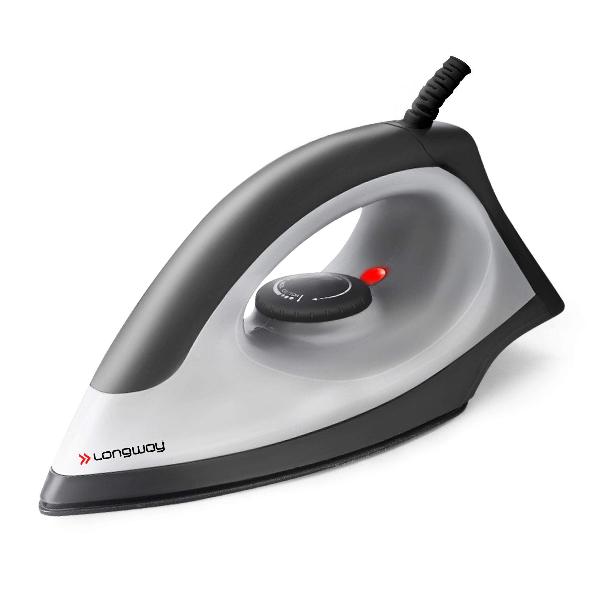 Longway Kwid Light Weight Non-Stick Teflon Coated Dry Iron, Electric Iron for Clothes | 1 Year Warranty | (1100 Watt, Blue)