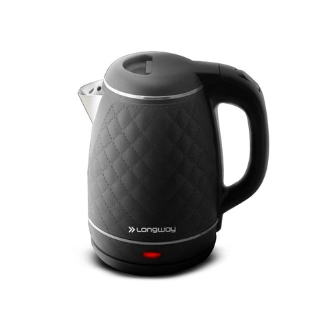 Longway Marvel 2 Ltr Electric Kettle with Stainless Steel Body for Boiling, Making Tea, Coffee, Instant Noodles, Soup, Etc. (1500 Watt, Black)