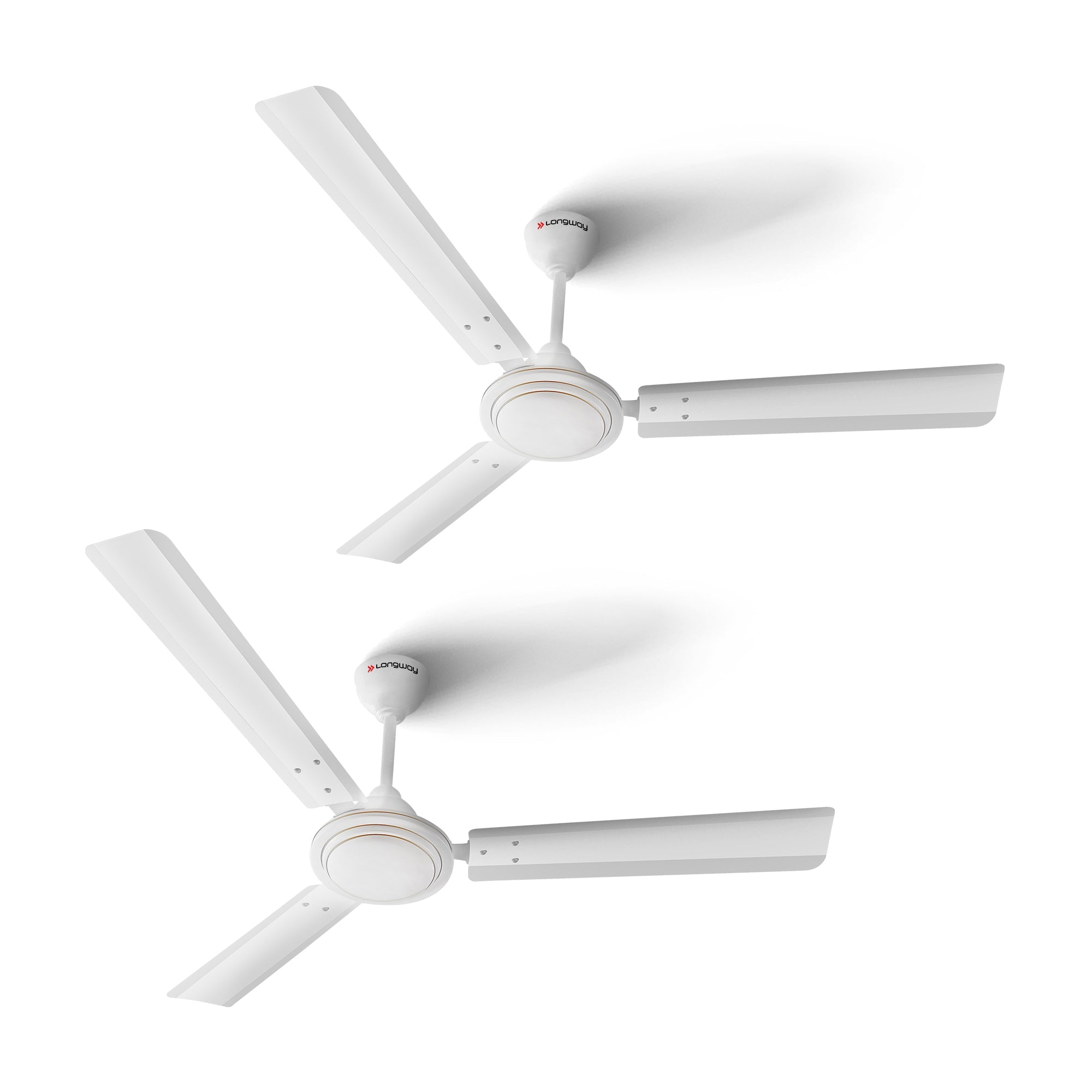 Longway Nexa P2 1200 mm/48 inch Ultra High Speed 3 Blade Anti-Dust Decorative Star Rated Ceiling Fan (Pack of 2)