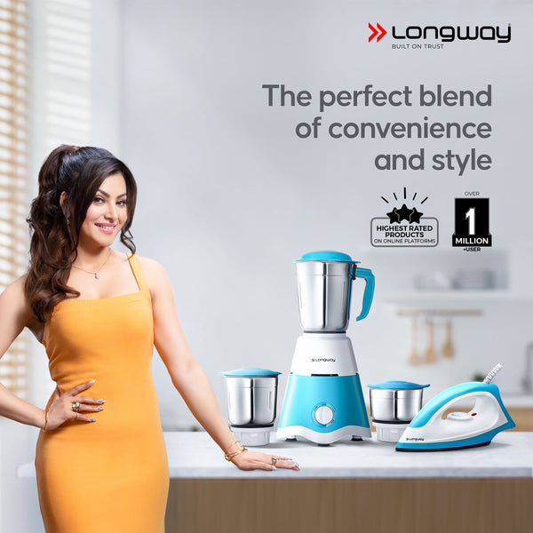 Buy Online Mixer Juicer Grinder Dry Iron Combo – Longway India