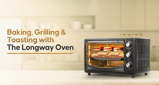 Master Baking, Grilling & Toasting with the Longway Royal 12L OTG