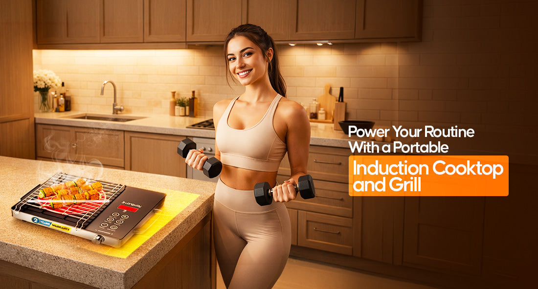 Start Your Fitness Journey in the Kitchen With The Longway Infralite Induction Cooktop and Grill