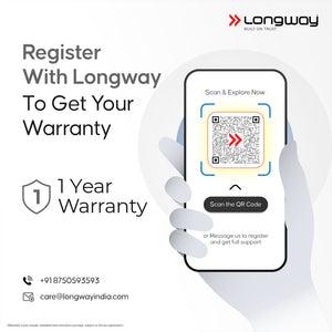 Longway Zappy Rechargeable Mosquito Racket | 3500V DC Voltage on the Net Mesh| Insect Killer Bat | 500mAH Battery | Large Net Area for Better Coverage | Long Lasting Internal Battery | 1 Year Warranty