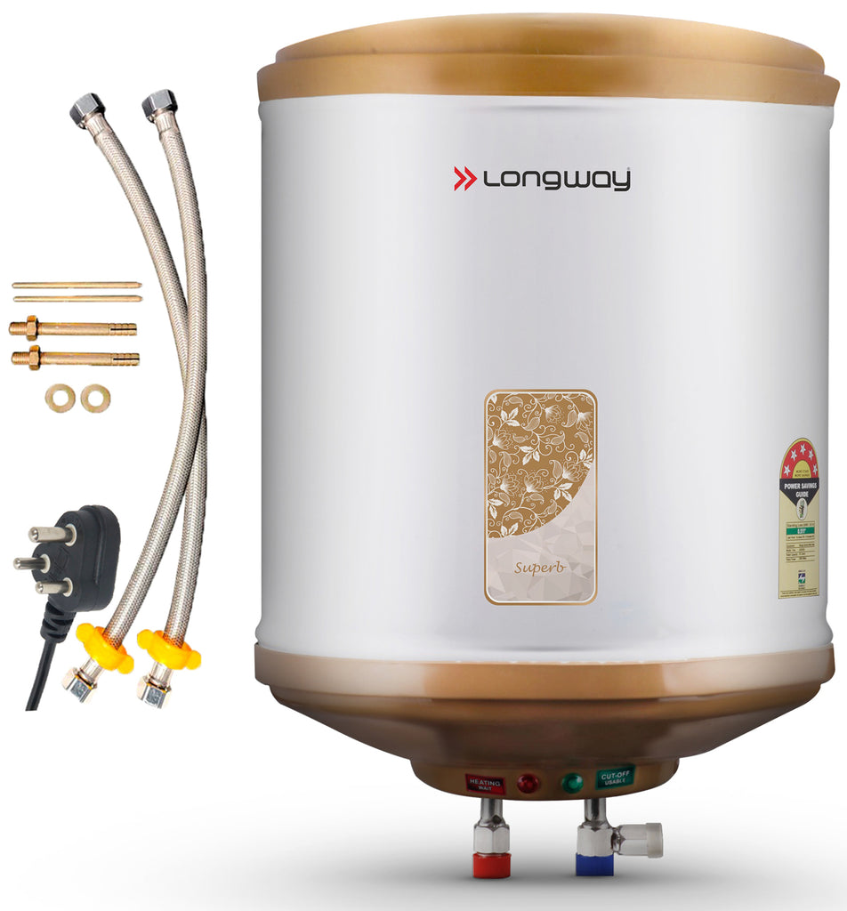 Longway Superb Electric Water Heater Geyser 15LTR (Pack of 1)