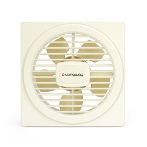 Longway Gusto 6 Inch 150 mm Energy Efficient Exhaust Fan | High Speed Powerful Motor | Noiseless Operation & Easy to Clean | Suitable for Bathroom, Kitchen, Office | 2 Years Warranty (White)