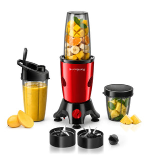 Longway Blixa Nutri Blender 600 W Bullet Mixer Grinder & Smoothie Maker with Stainless Steel Blades & ABS Plastic Body | 22000 RPM | 3 Years Warranty