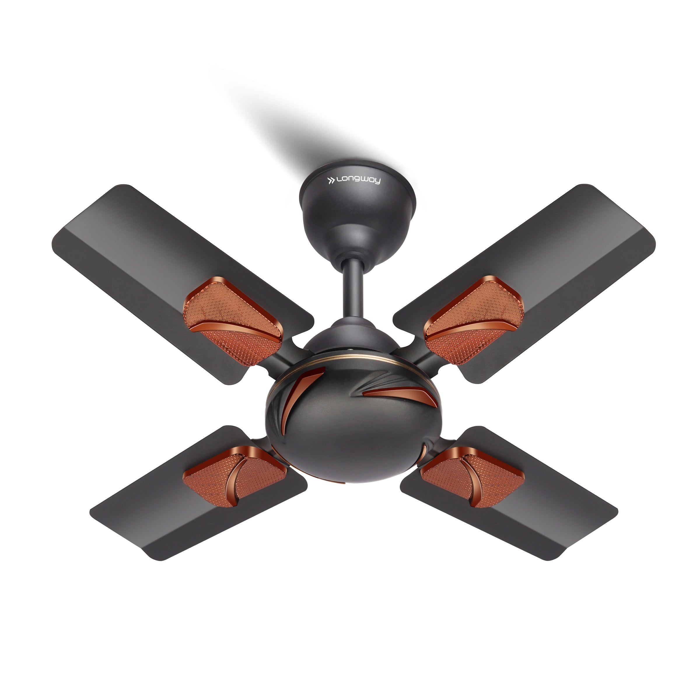 Longway Creta P1 600 mm/24 inch Ultra High Speed 4 Blade Anti-Dust Decorative Star Rated Ceiling Fan