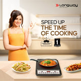 Longway Ace IC 2000 W Induction Cooktop (Black, Push Button)