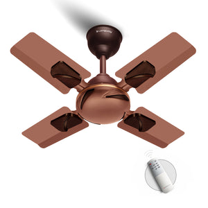 Longway Creta P1 600 mm/24 inch Ultra High Speed 4 Blade Anti-Dust Decorative Star Rated Remote Controlled Ceiling Fan