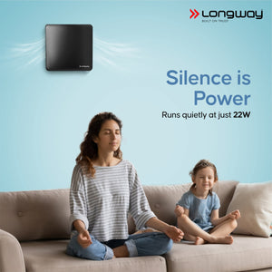 Longway FreshX 6 Inch 150 mm Energy Efficient Exhaust Fan | High Speed Powerful Motor | Noiseless Operation & Easy to Clean | Rust Proof |Suitable for Bathroom, Kitchen, Office | 2 Years Warranty