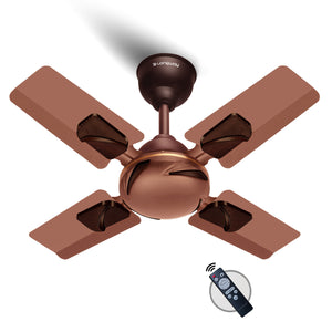 Longway Creta P1 600 mm/24 inch Ultra High Speed 4 Blade Anti-Dust Decorative Star Rated Remote Controlled Ceiling Fan