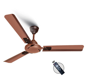 Longway Creta P1 1200 mm/48 inch Remote Controlled 3 Blade Anti-Dust Decorative Star Rated Ceiling Fan