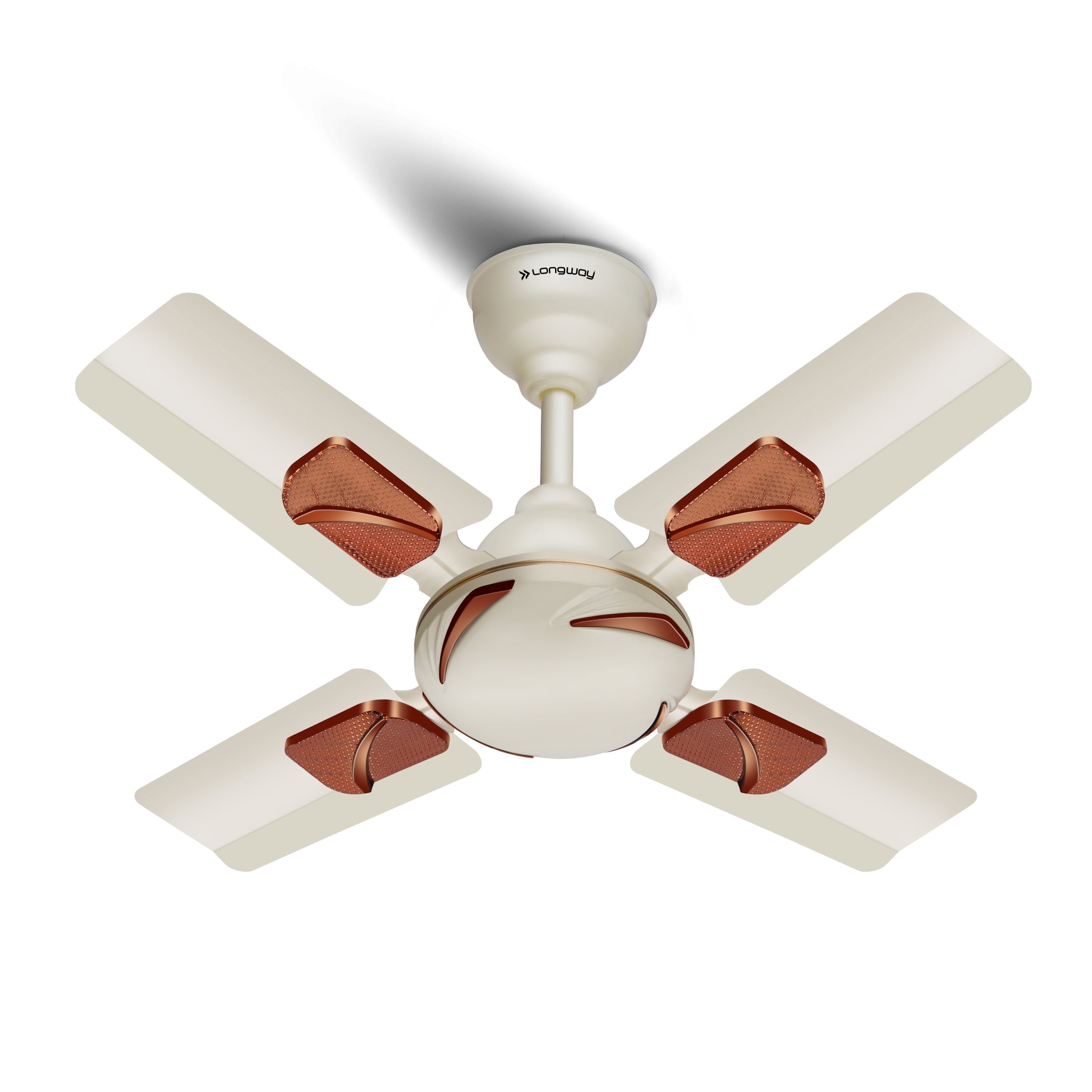 Longway Creta P1 600 mm/24 inch Ultra High Speed 4 Blade Anti-Dust Decorative Star Rated Ceiling Fan