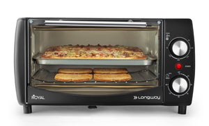 Longway Royal OTG 12 Ltr Oven Toaster Griller with Heating Modes | Temperature Timer Control for Baking Pizza, Cake, Grilling Chicken & Toasting Bread| (1000 W)