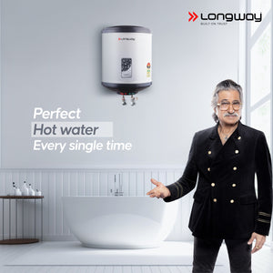Longway Superb 25 Ltr 5 Star Rated Automatic Storage Water for Home, Water Geyser, Water Heater, Electric Geyser with Multiple Safety System & Anti-Rust Coating | 5-Years Warranty on Tank | 25 Ltr