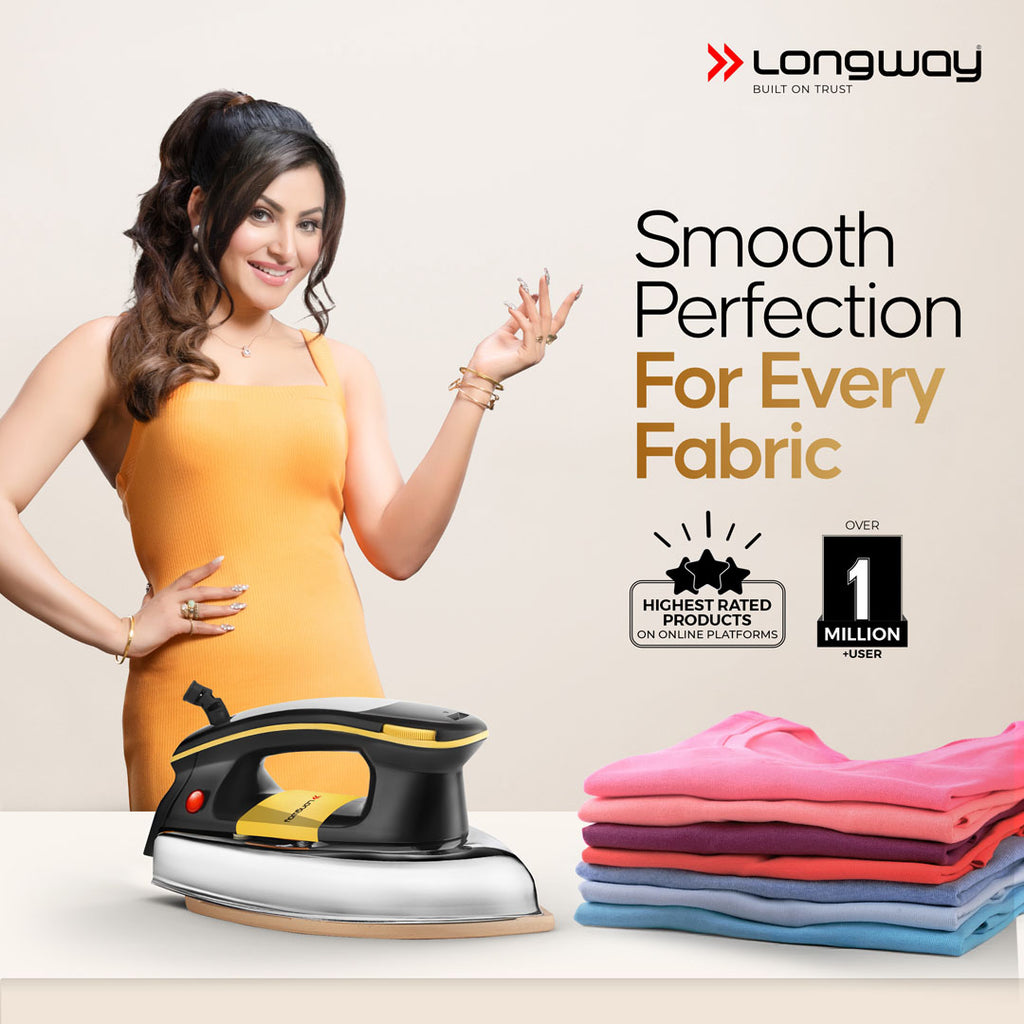 Longway Plancha 1000W Electric Iron Heavy Weight (Pack of 1)