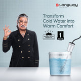Longway LWIR01 1500 Watt Immersion Rod, Water Heater with Waterproof & Shockproof Protection ISI Certified | 1-Year Warranty | (1500 Watt, White)