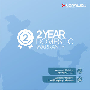 Longway Plancha Heavy Weight Non-Stick Teflon Coated Dry Iron, Electric Iron for Clothes | 2 Year Warranty | (1000 Watt, Black)