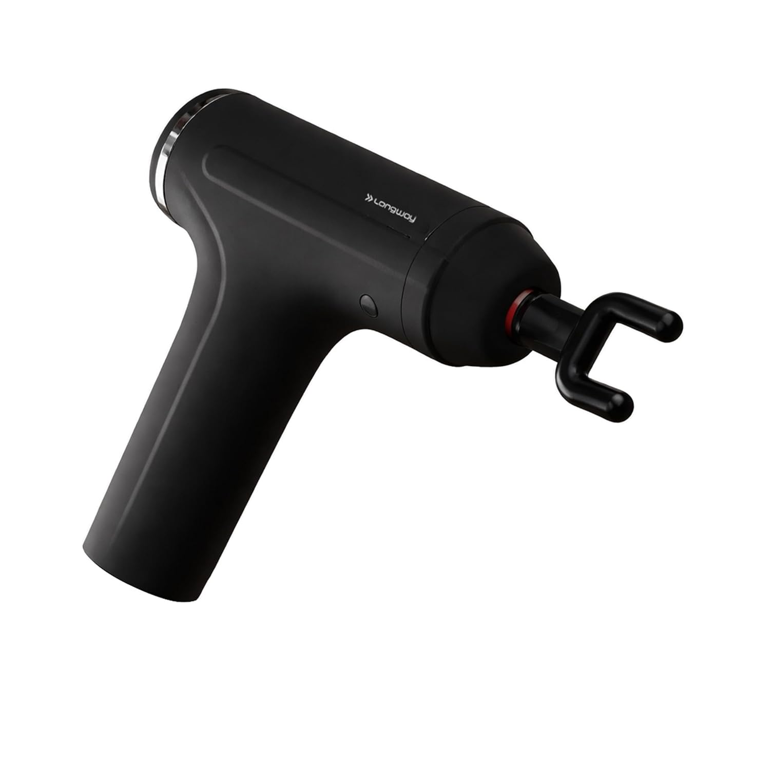 Longway Revive Portable Percussion Gun Massager with 4 Massage Heads & 6 Adjustable Speeds for Full Body Pain Relief, Lightweight & Compact Muscle Relaxer for Neck, Shoulder, Back & Legs | 1 Year Warranty