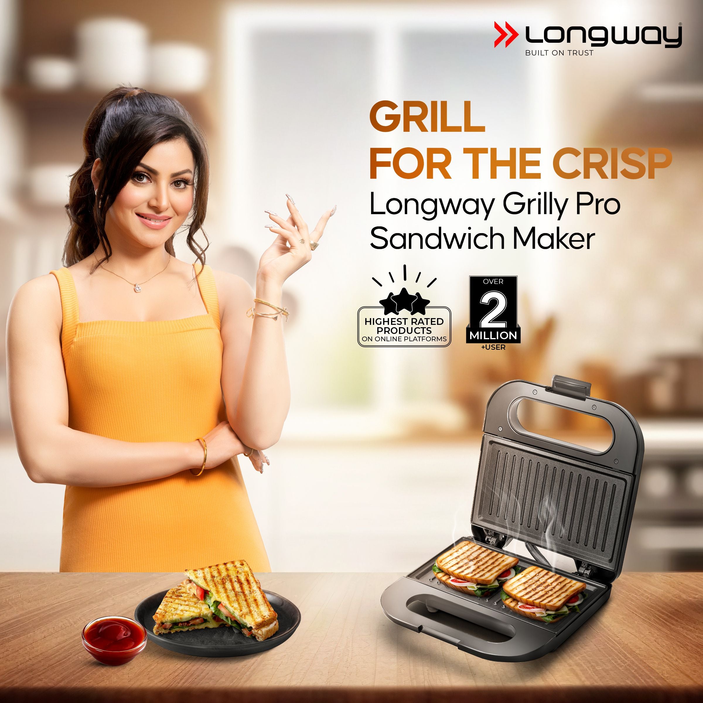 Grill and toaster sandwich maker best sale