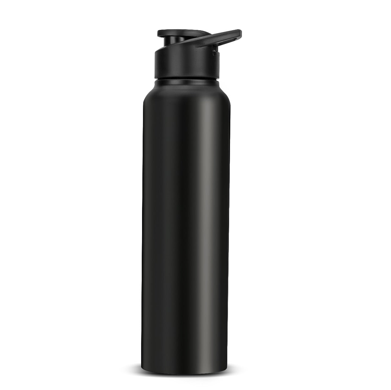 Longway Rush 1 Ltr Stainless Steel Water Bottle | Leak-Proof & Rust-Free Design | Perfect for School, Office, Home, Gym, Travel & Ideal for Men, Women & Kids (1000 ml, Black)