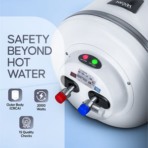 Longway Hydra Smart 25 Ltr 5 Star Rated Automatic Storage Water Heater for Home with App Based Multi-Functioning Technology with Multiple Safety System & Anti-Rust Coating | 1-Year Warranty | (Silver, 25 Ltr)