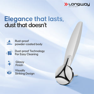 Longway Zephyr 1200 mm BLDC Ceiling Fan with Remote Control | BEE 5 Star Rated Energy Efficient | Ultra High Speed 3 Blade Anti-Dust Decorative Ceiling Fan | 3 Years Warranty