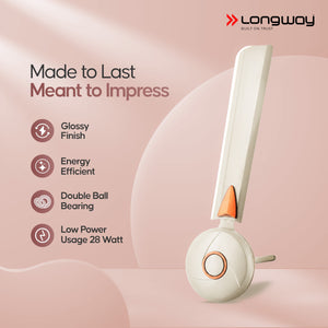 Longway Aero 1200 mm BLDC Ceiling Fan with Remote Control | BEE 5 Star Rated Energy Efficient | Ultra High Speed 3 Blade Anti-Dust Decorative Ceiling Fan