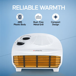 Longway Magma 2000/1000 W Fan Room Heater With ISI Approved ( White)