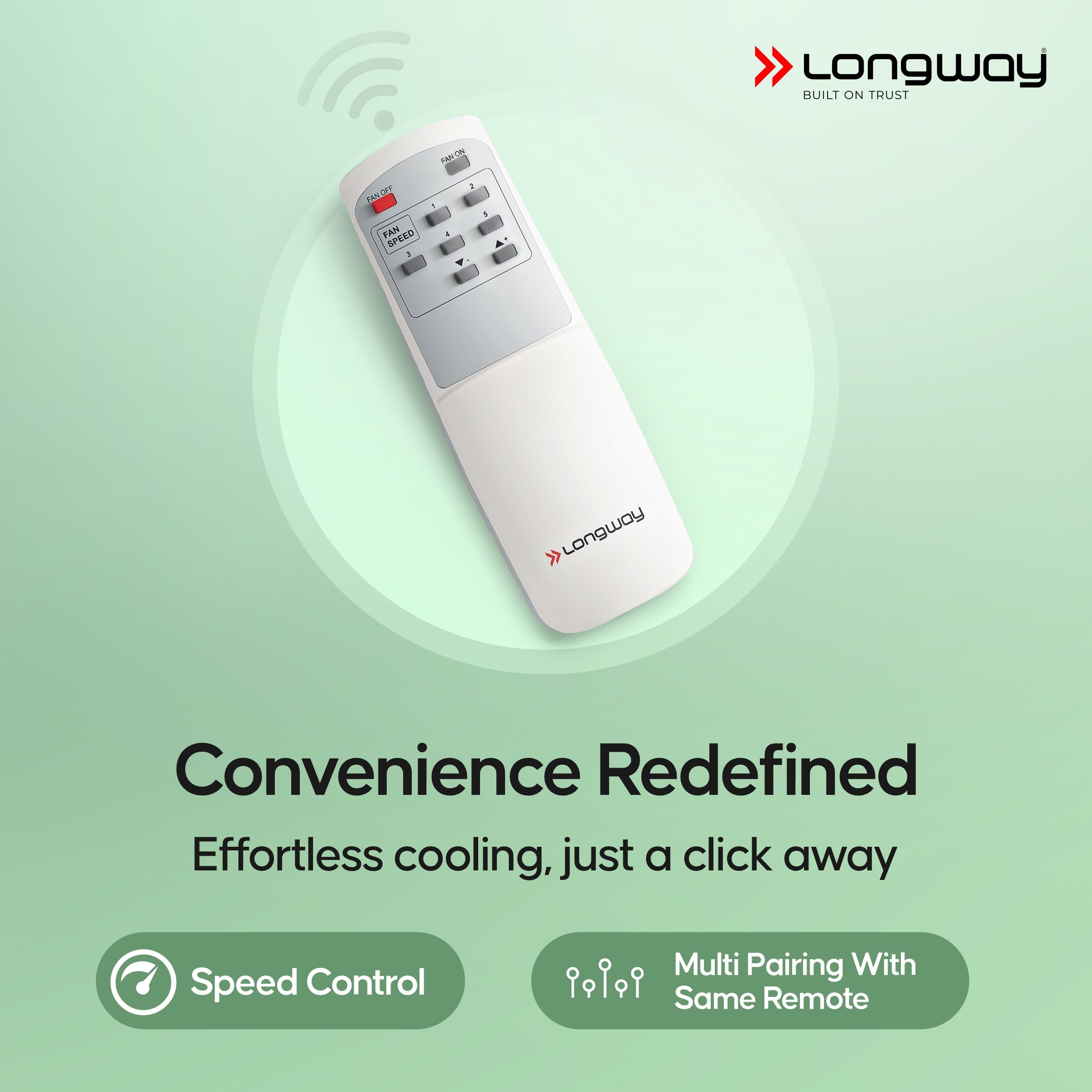 Longway Creta P1 600 mm/24 inch Ultra High Speed 4 Blade Anti-Dust Decorative Star Rated Remote Controlled Ceiling Fan