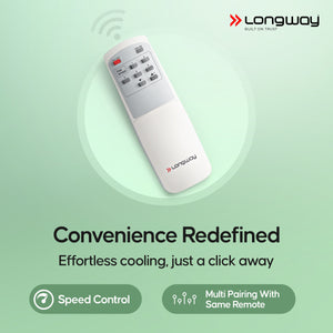 Longway Creta P1 600 mm/24 inch Ultra High Speed 4 Blade Anti-Dust Decorative Star Rated Remote Controlled Ceiling Fan