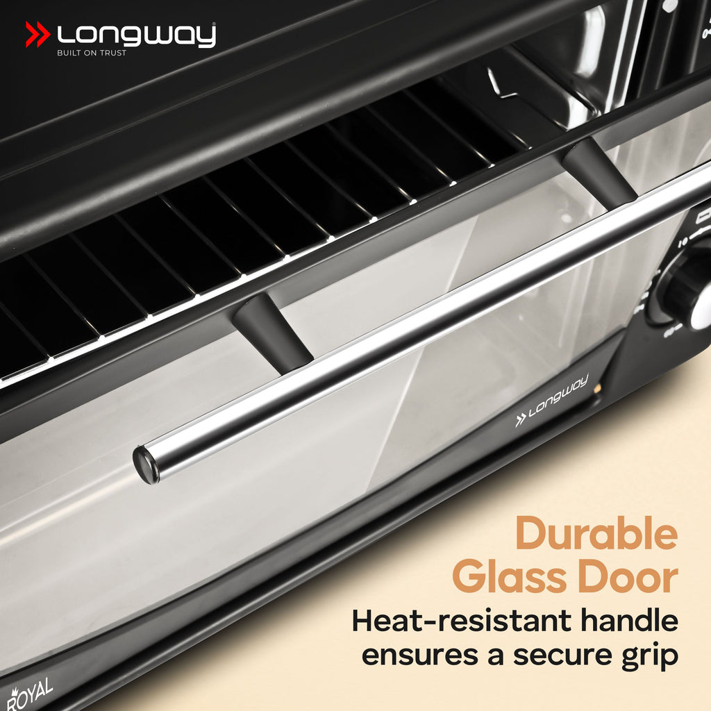 Longway Royal OTG 12 Ltr Oven Toaster Griller with Heating Modes Tem