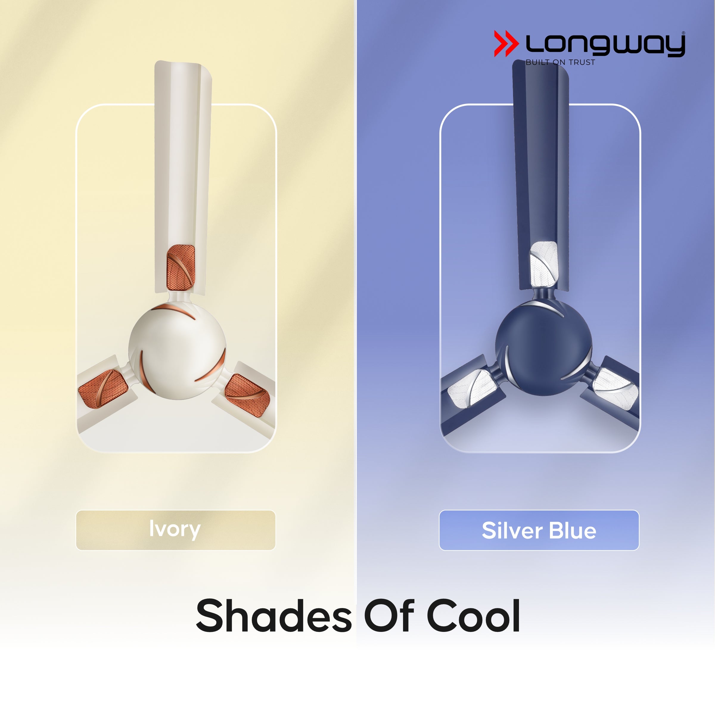 Longway Creta P2 1200 mm/48 inch Ultra High Speed 3 Blade Anti-Dust Decorative Star Rated Ceiling Fan