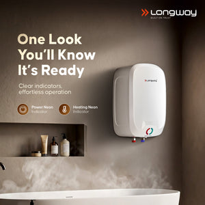 Longway Zyro 5.5 Ltr 5 Star Rated Instant Water Heater for Home with Advanced Multi-Layered Safety System & Anti-Rust Coating |Suitable for Kitchen & Bathroom | 5 Year Warranty on Tank (5.5 Ltr)