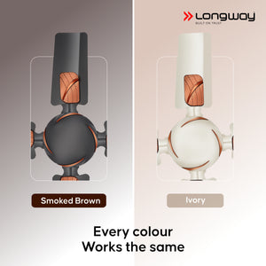 Longway Creta P1 600 mm/24 inch Ultra High Speed 4 Blade Anti-Dust Decorative Star Rated Ceiling Fan