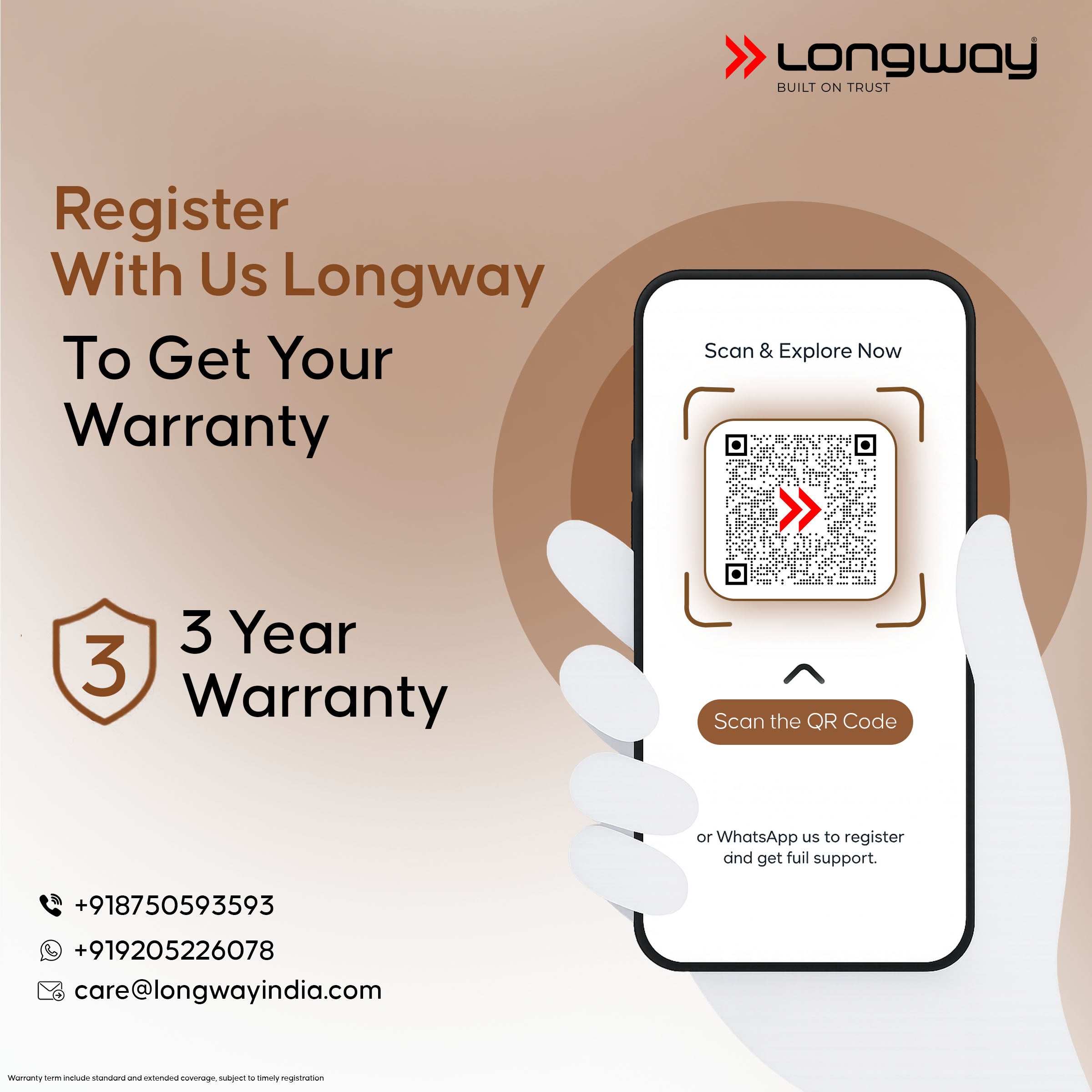 Longway Aero 1200 mm BLDC Ceiling Fan with Remote Control | BEE 5 Star Rated Energy Efficient | Ultra High Speed 3 Blade Anti-Dust Decorative Ceiling Fan