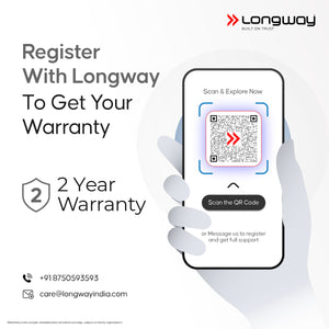 Longway Super Pro Juicer Mixer Grinder | Up to 500 - 750 Watt Max Output Powerful Motor | for Grinding, Mixing, Juicing | 2 Year Warranty