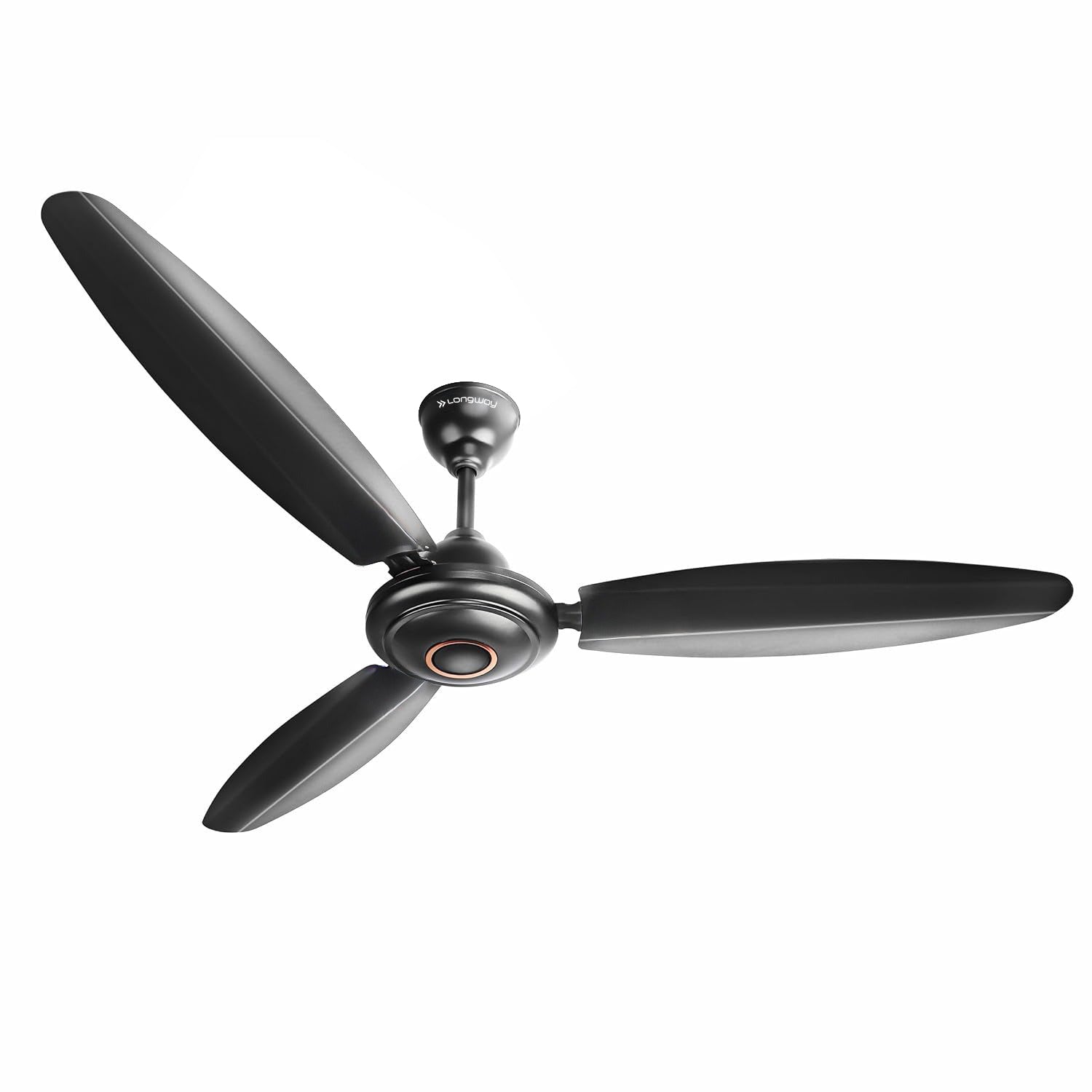 Longway Aeris P1 1200 mm/48 inch Ultra High Speed 3 Blade Anti-Dust Decorative Star Rated Ceiling Fan (Smoked Brown, Pack of 1)