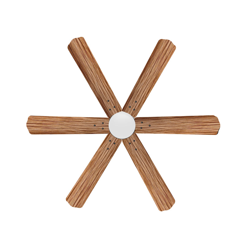 Longway Luxair 1200 mm BLDC Ceiling Fan with Remote Control & LED Light | BEE 5 Star Rated Energy Efficient | Ultra High Speed 6 Blade Anti-Dust Decorative Ceiling Fan | 5 Years Warranty (Smoked Cedar, Pack of 1)