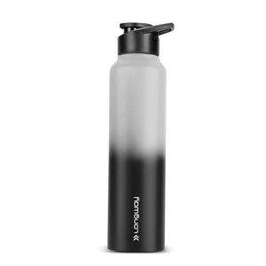 Longway Rush 1 Ltr Stainless Steel Water Bottle | Leak-Proof & Rust-Free Design | Perfect for School, Office, Home, Gym, Travel & Ideal for Men, Women & Kids (1000 ml)