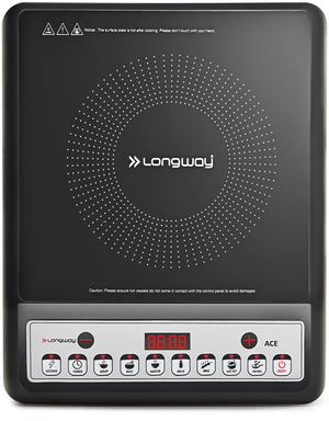 Longway Ace IC 2000 W Induction Cooktop (Black, Push Button)