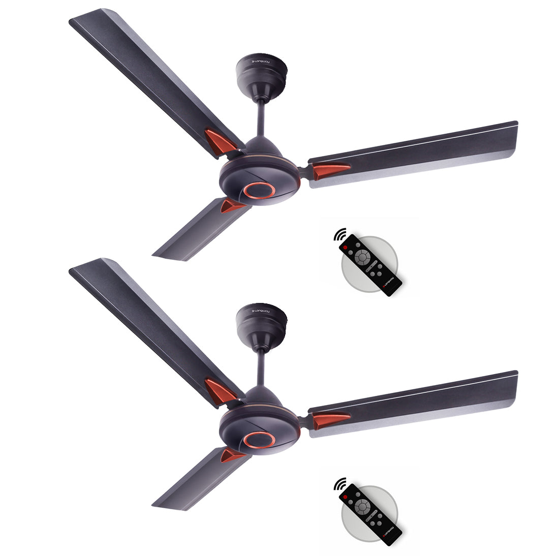 Longway Aero 1200 mm BLDC Ceiling Fan with Remote Control | BEE 5 Star Rated Energy Efficient | Ultra High Speed 3 Blade Anti-Dust Decorative Ceiling Fan