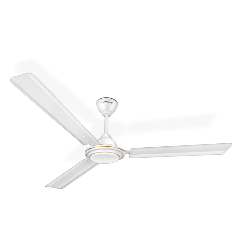 Longway Amaze 1200 mm/48 inch Ultra High Speed 3 Blade Anti-Dust Decorative Star Rated Ceiling Fan | 2 Years Warranty (Brown, Pack of 1)